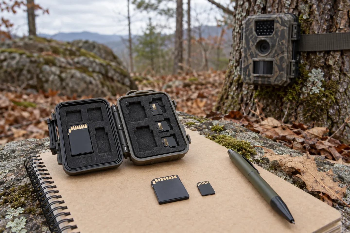 Estuche para tarjetas SD de fototrampeo: orden en campo